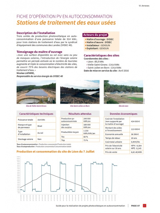 Guide pour la réalisation de projets photovoltaïques en autoconsommation: Secteurs tertiaire industriel et agricole (Clés pour agir) 1er édition 2017 (PDF)