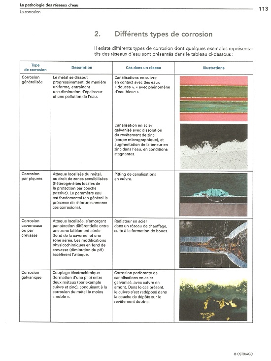 La pathologie des réseaux d'eau. Diagnostic, réparations et prévention - Réseaux intérieurs - Eau sanitaire et fluide caloporteur. Édition 2020 (PDF)