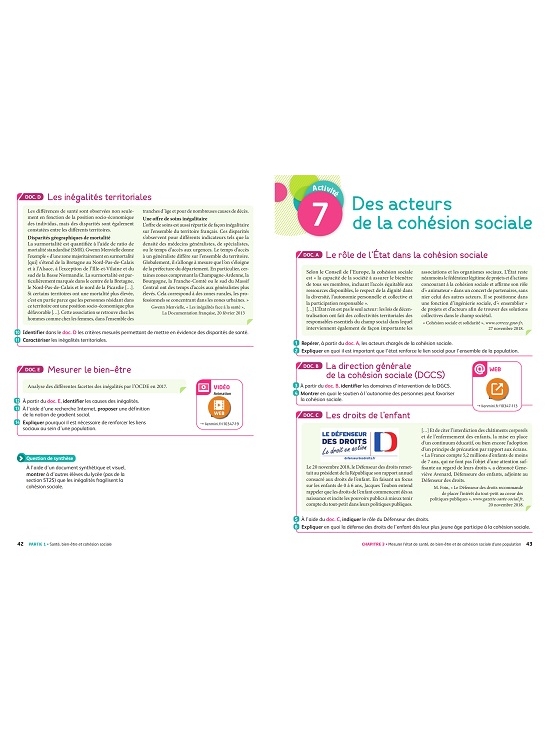 Sciences et Techniques Sanitaires et Sociales 1re ST2S, édition 2019 (PDF)