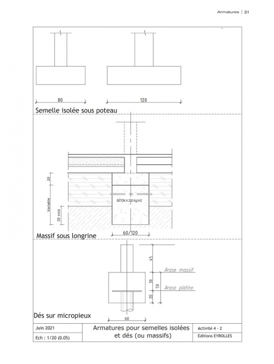 Pratique du dessin technique du bâtiment: 48 activités guidées et corrigées, édition 2022 (PDF)