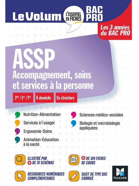Le Volum' Bac pro - ASSP - Accompagnement, soins et services à la personne - Révision entraînement, Édition 2021 (PDF)