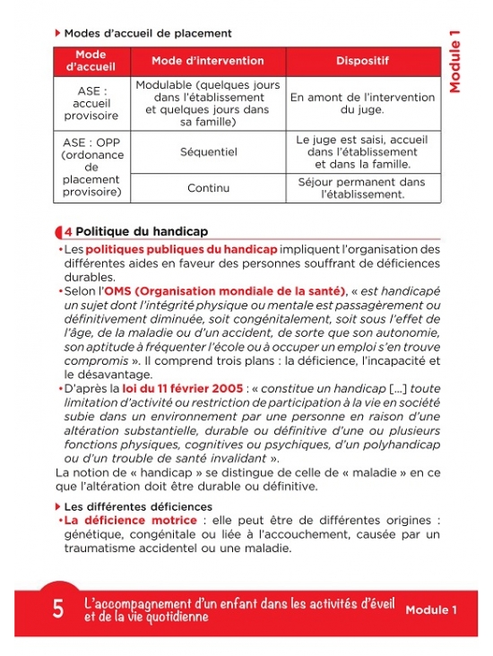 Tout le deap en fiches mémos - Diplôme Etat Auxiliaire puériculture - Nouveau référentiel 2021 (PDF)