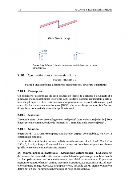 Calcul des ouvrages, applications - Exercices et problèmes résolus de résistance des matériaux et de calcul des structures, édition 2023 (PDF)