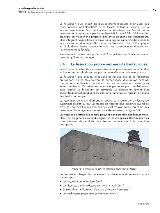 La pathologie des façades - Diagnostic, réparations et prévention, édition 2021 (PDF)