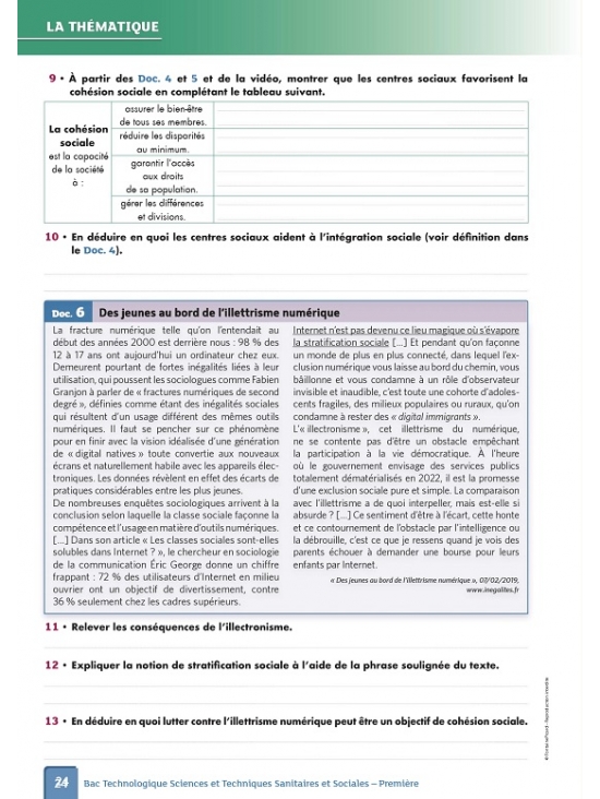 Sciences et techniques sanitaires et sociales, bac technologique série ST2S première, enseignement de spécialité, pôles thématique & méthodologique - entraînement à l'épreuve écrite ETLV. Édition 2022 (PDF)