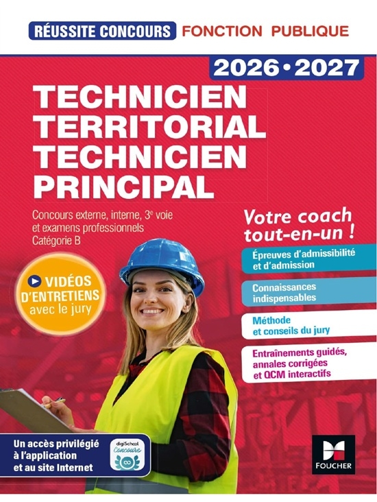 Réussite Concours - Technicien territorial_principal - Préparation complète 2026-2027  (PDF)