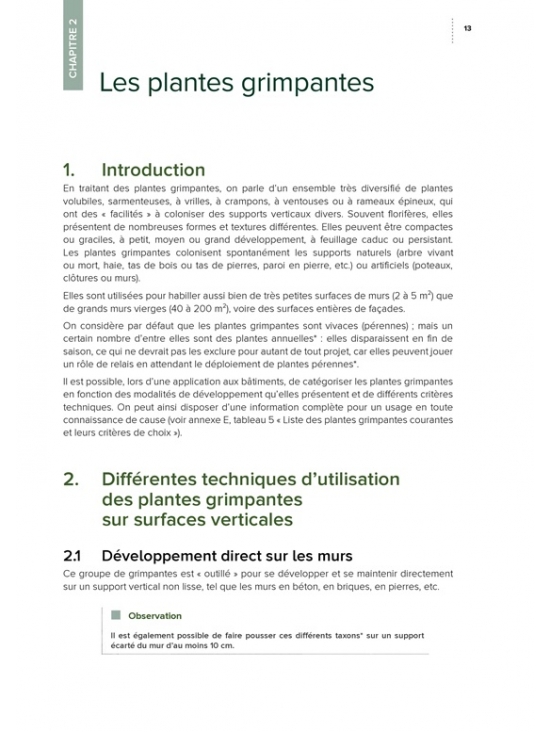 Façades végétalisées : Conception, mise en œuvre, entretien et maintenance (PDF)