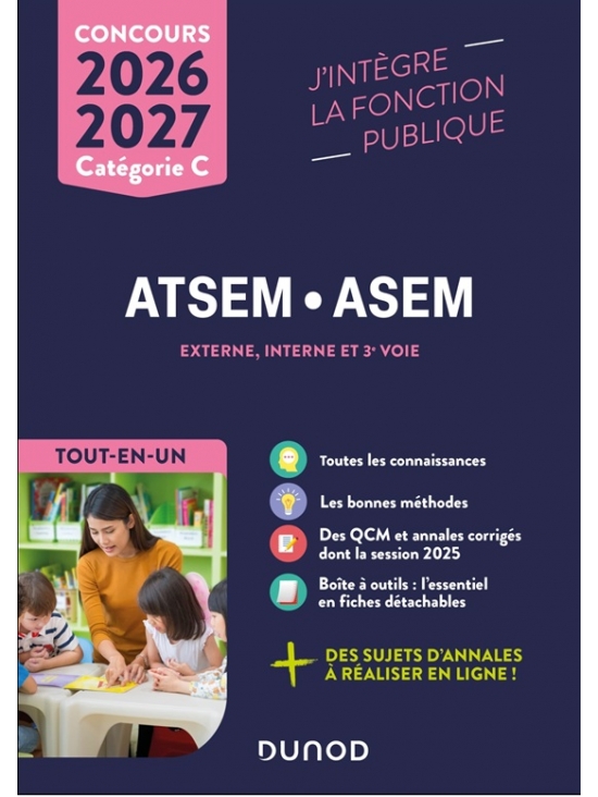 ATSEM • ASEM : Concours 2026-2027 Tout-en-un (PDF)