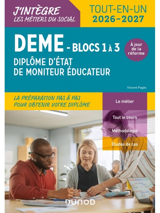 DEME - Blocs 1 à 3 : Diplôme d'État de Moniteur Éducateur (PDF)