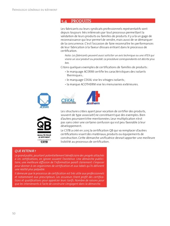 Pathologie générale du bâtiment : Diagnostic, remèdes & prévention (PDF)